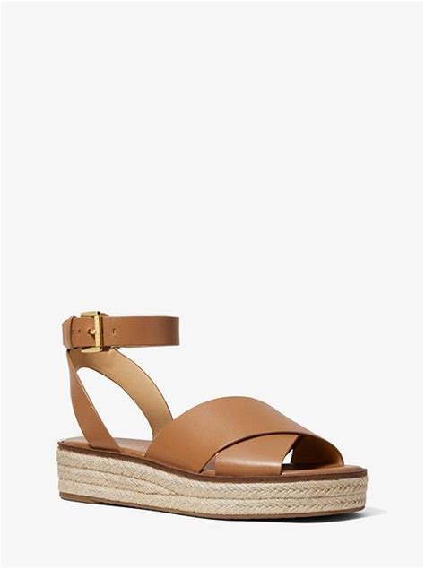 michael kors abbott leather espadrille sandal|Abbott Leather Espadrille Sandal .